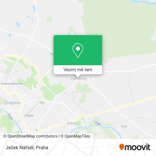 Ježek Nářadí mapa