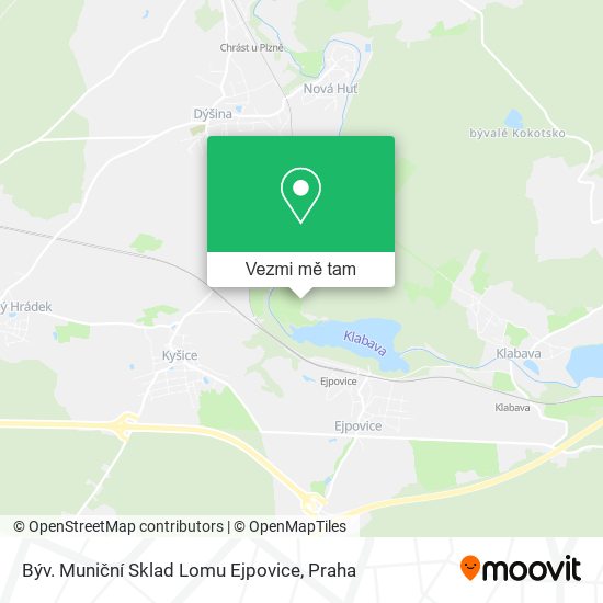 Býv. Muniční Sklad Lomu Ejpovice mapa