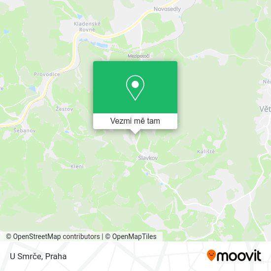U Smrče mapa