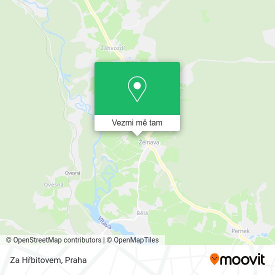 Za Hřbitovem mapa