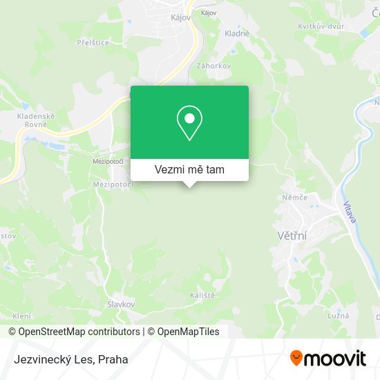 Jezvinecký Les mapa