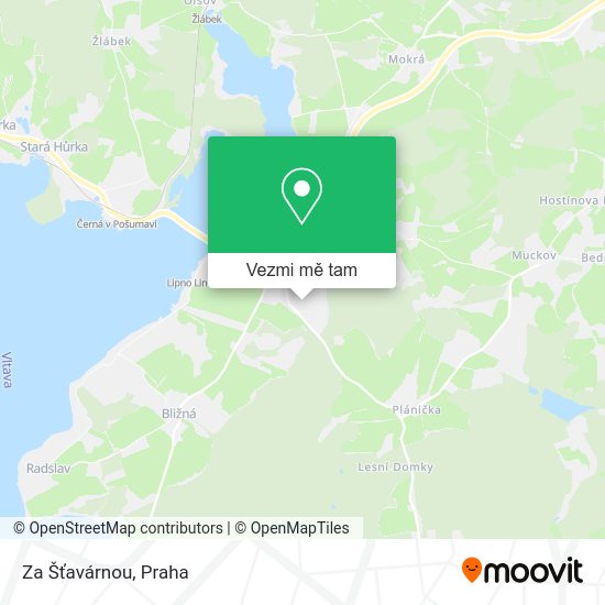 Za Šťavárnou mapa
