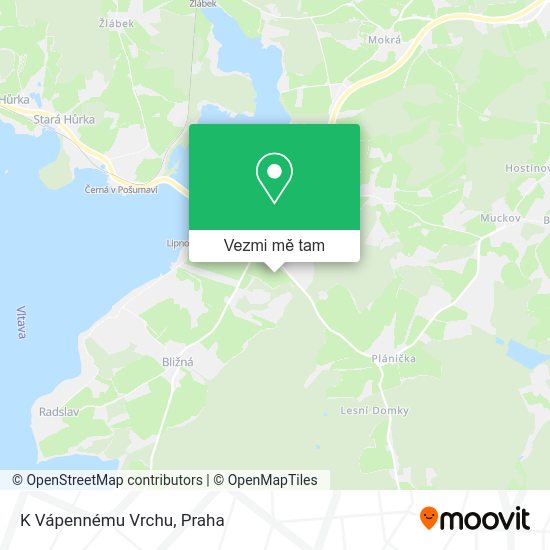 K Vápennému Vrchu mapa