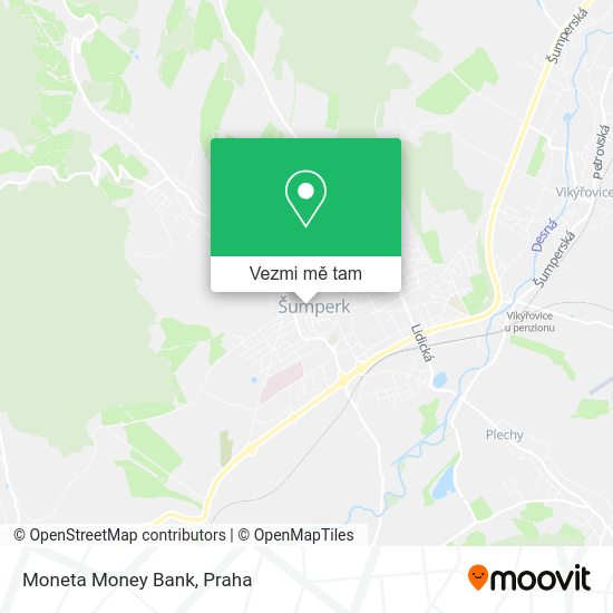 Moneta Money Bank mapa