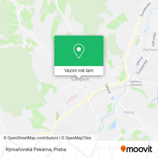 Rýmařovská Pekárna mapa