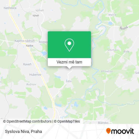 Syslova Niva mapa