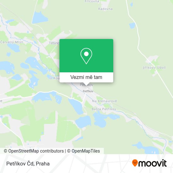 Petříkov Čd mapa