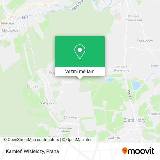 Kamień Wisielczy mapa