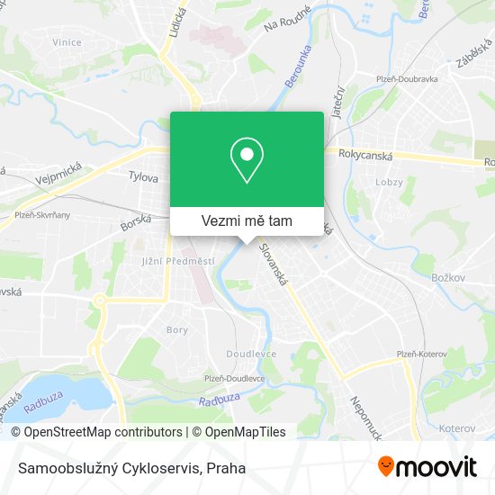 Samoobslužný Cykloservis mapa
