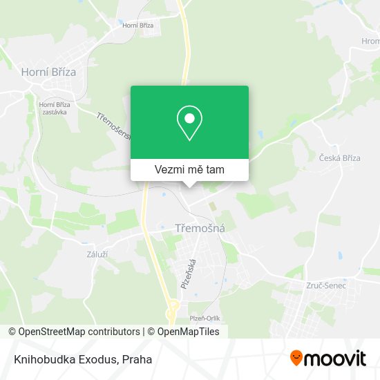 Knihobudka Exodus mapa