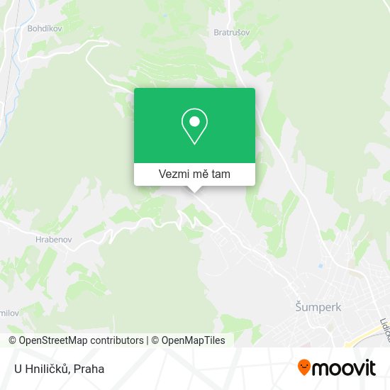 U Hniličků mapa