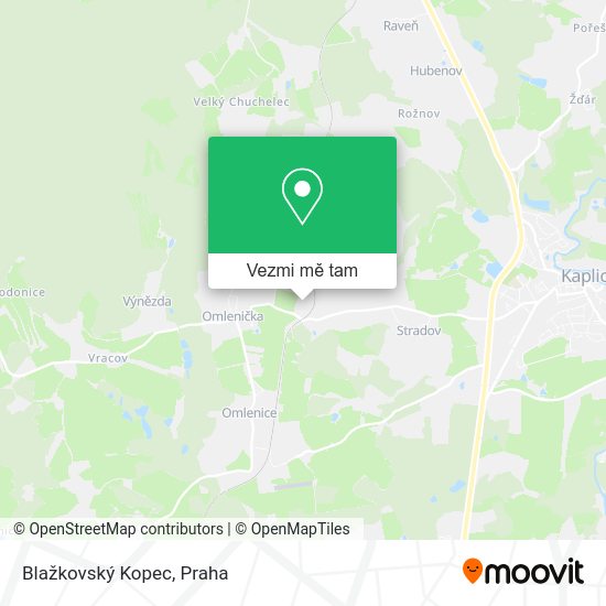 Blažkovský Kopec mapa