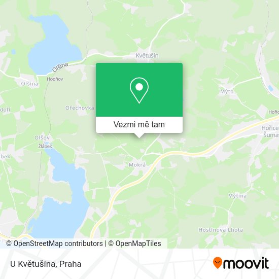 U Květušína mapa