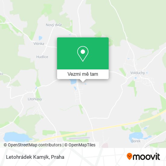 Letohrádek Kamýk mapa