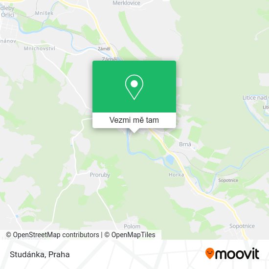 Studánka mapa
