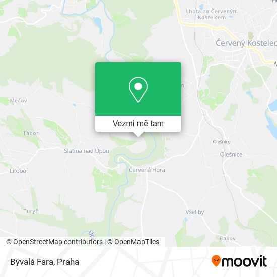 Bývalá Fara mapa