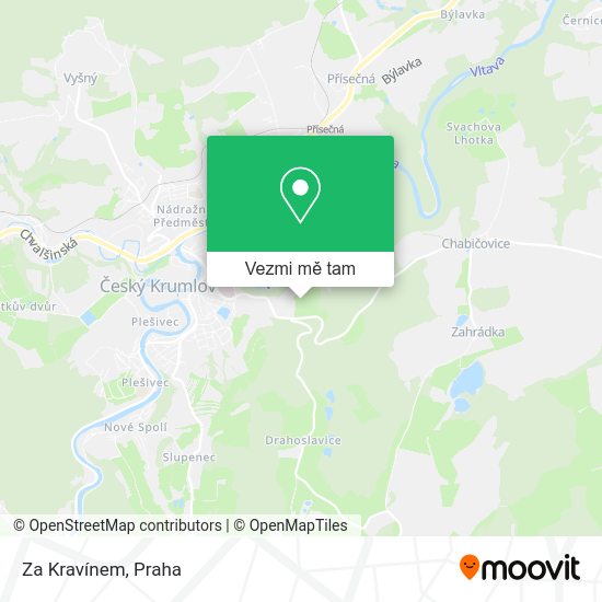 Za Kravínem mapa