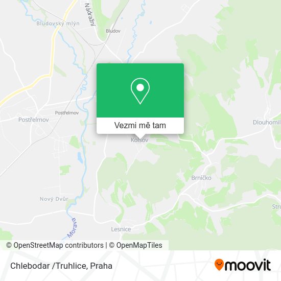 Chlebodar /Truhlice mapa