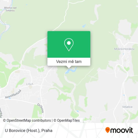 U Borovice (Host.) mapa