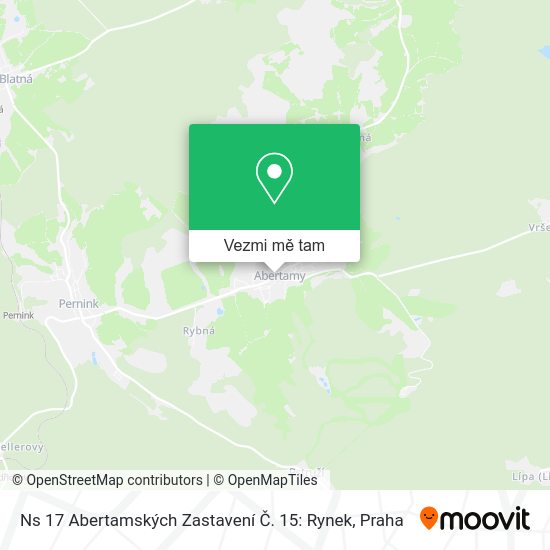 Ns 17 Abertamských Zastavení Č. 15: Rynek mapa