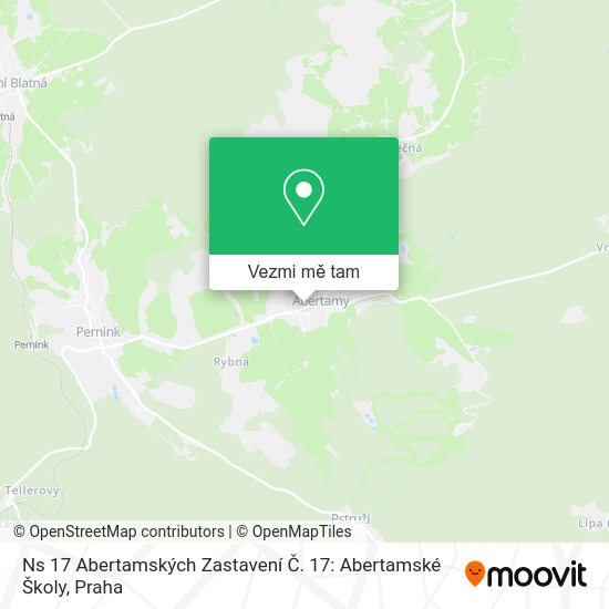 Ns 17 Abertamských Zastavení Č. 17: Abertamské Školy mapa