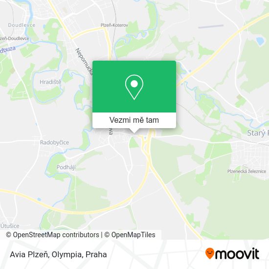 Avia Plzeň, Olympia mapa