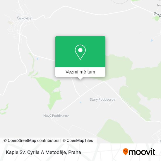 Kaple Sv. Cyrila A Metoděje mapa