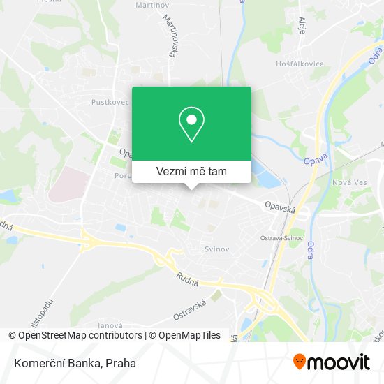 Komerční Banka mapa