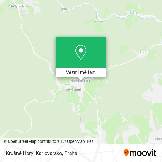 Krušné Hory: Karlovarsko mapa