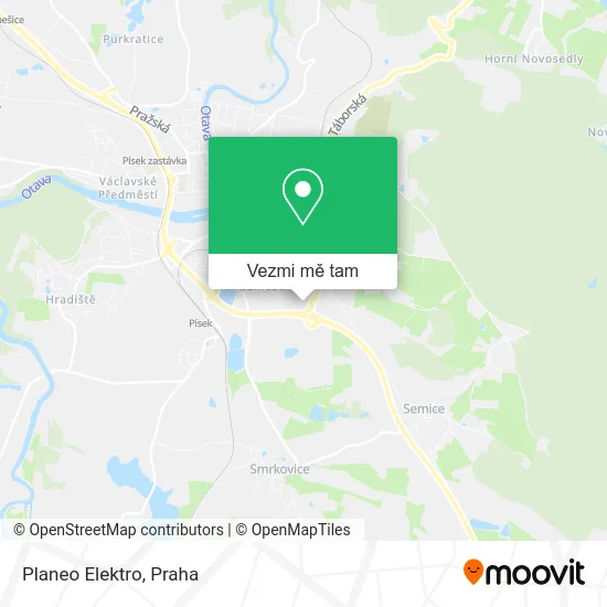 Planeo Elektro mapa