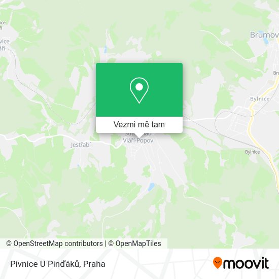 Pivnice U Pinďáků mapa