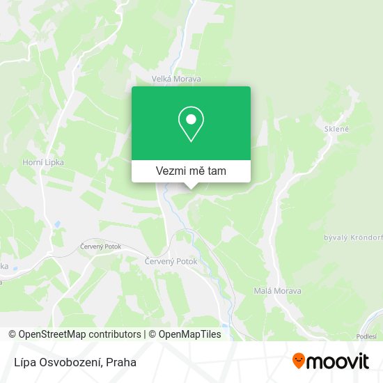 Lípa Osvobození mapa