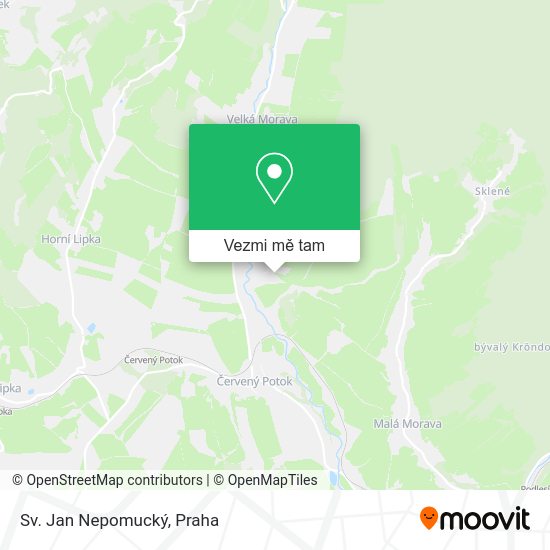 Sv. Jan Nepomucký mapa