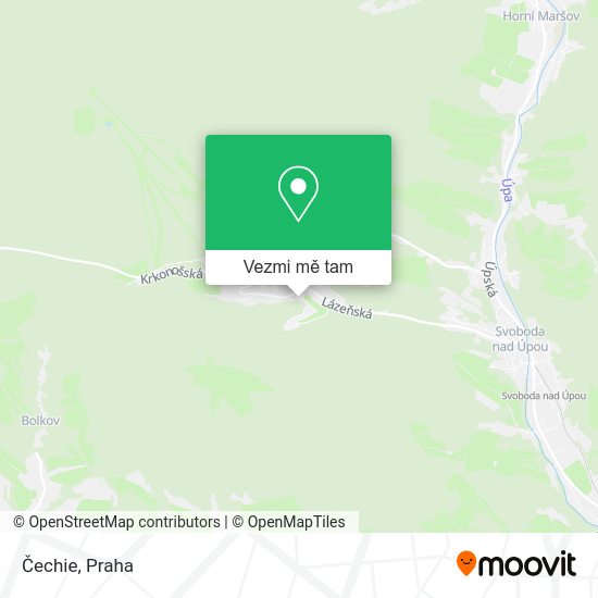 Čechie mapa