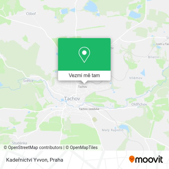 Kadeřnictví Yvvon mapa