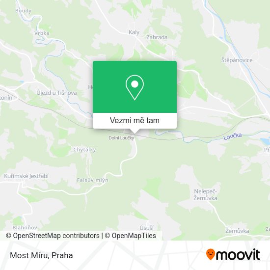 Most Míru mapa