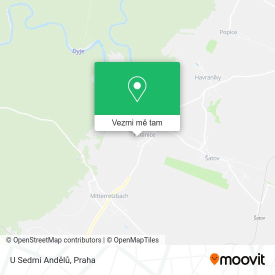 U Sedmi Andělů mapa
