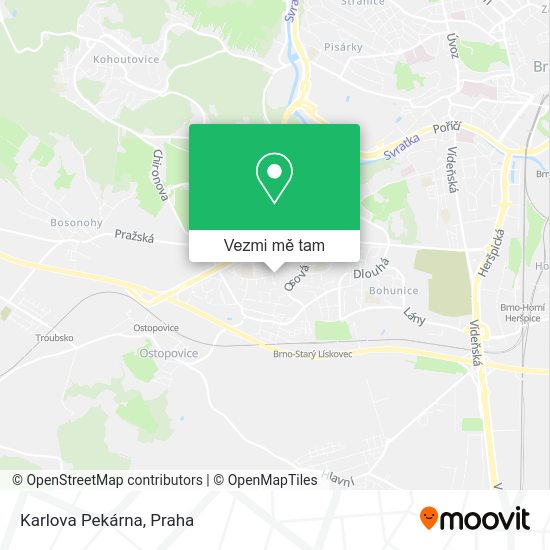 Karlova Pekárna mapa