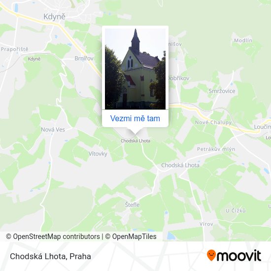 Chodská Lhota mapa