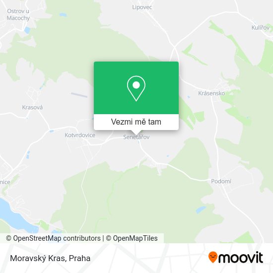 Moravský Kras mapa