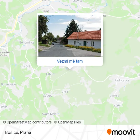 Bošice mapa