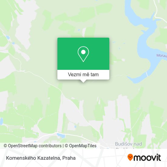 Komenského Kazatelna mapa