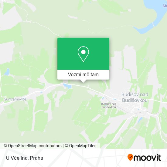 U Včelína mapa