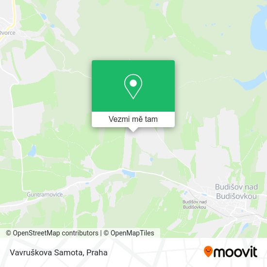 Vavruškova Samota mapa