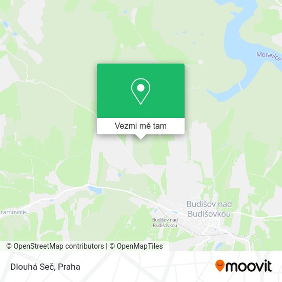 Dlouhá Seč mapa