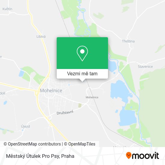 Městský Útulek Pro Psy mapa
