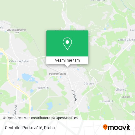 Centrální Parkoviště mapa