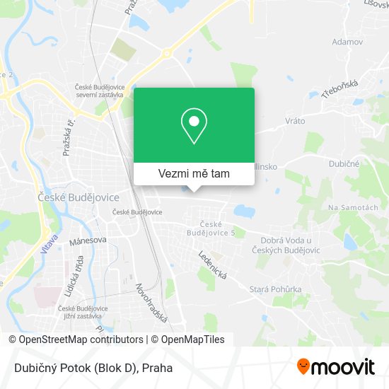 Dubičný Potok (Blok D) mapa