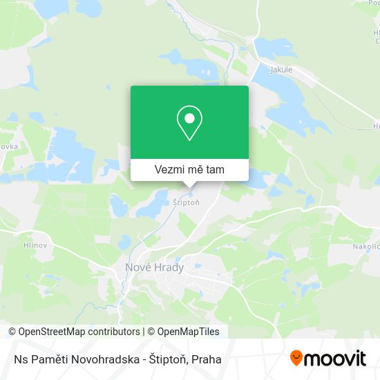 Ns Paměti Novohradska - Štiptoň mapa