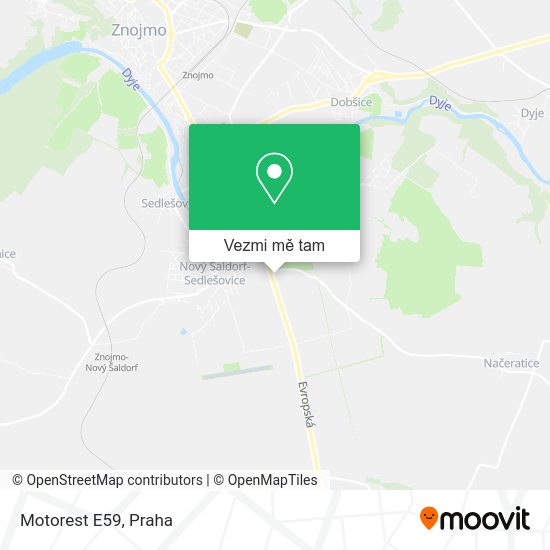 Motorest E59 mapa